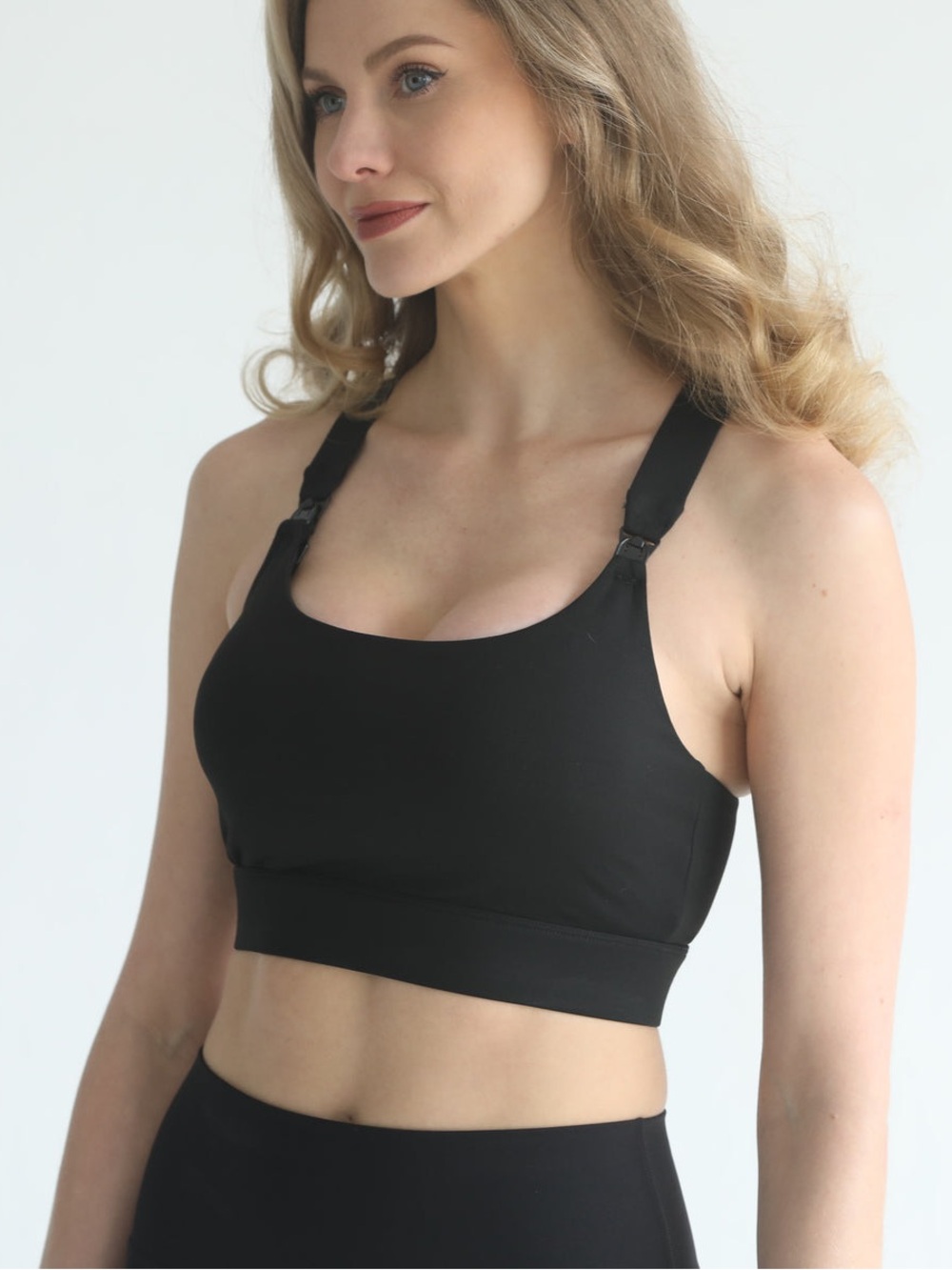 Venice 3 Ultimate Support Full Coverage Nursing & Pumping Sports Bra (Noir)